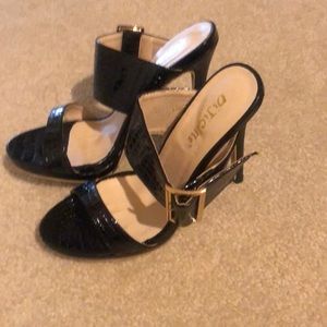 Black patent heel  never worn